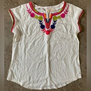 Signature Embroidered Top Size M